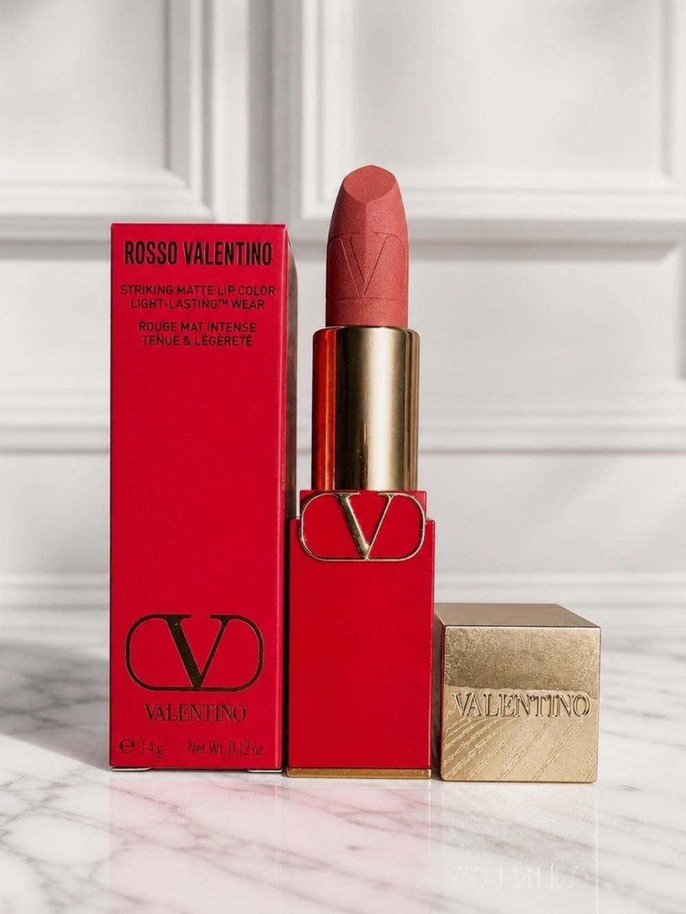 Valentino Rosso Valentino Matte Lipstick 111A Undressed Velvet Full Size